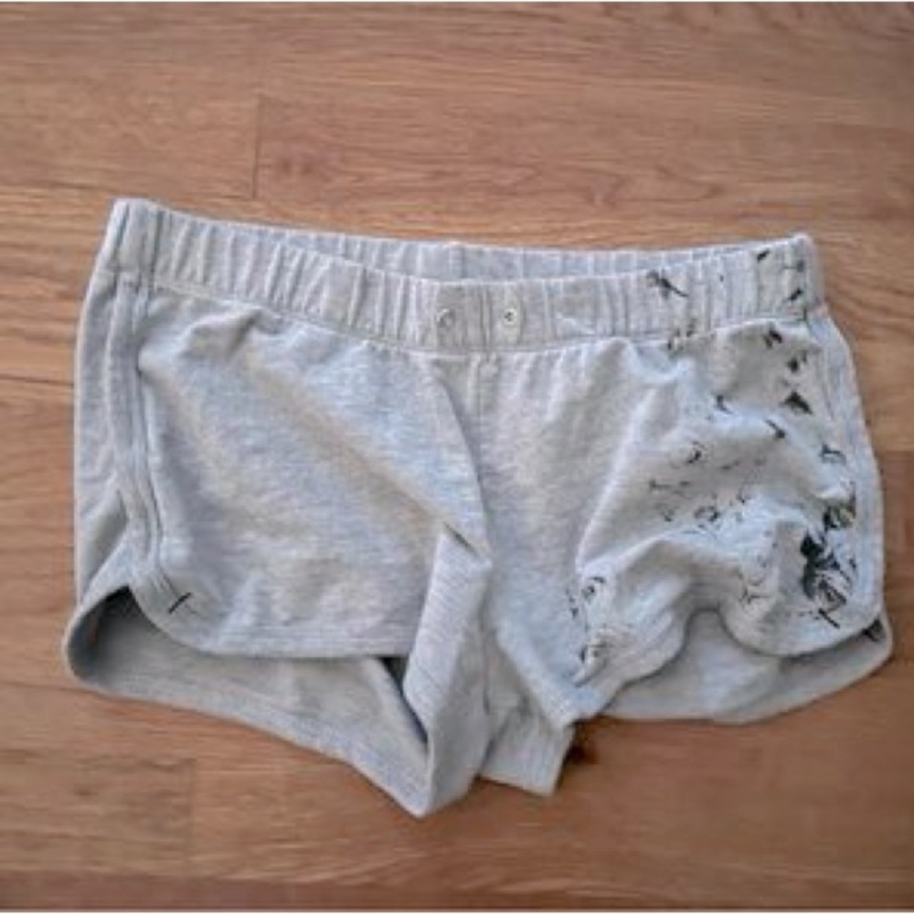 Bebe Grey Booty Shorts Size Medium